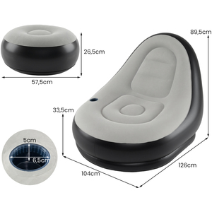 Inflatable Air Sofa With Ottoman