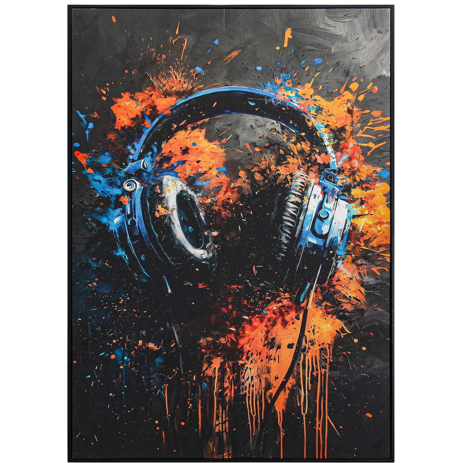 Gamer Headphones Wall Art