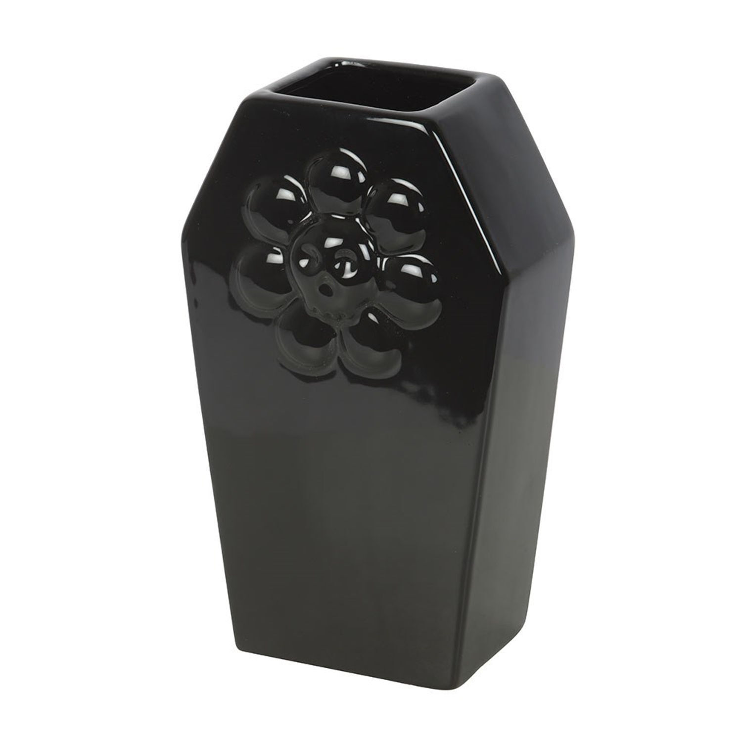 Something Different Dead Hot Days Coffin Flower Vase in Black