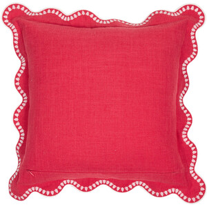 Christmas Tree Embroidered Scallop Cushion