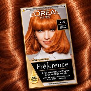 L'Oreal Paris Preference 7.4 Mango Copper Permanent Hair Dye