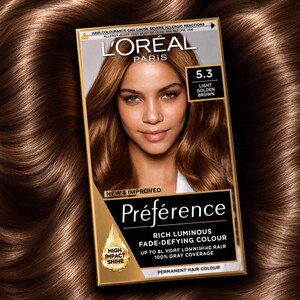 L'Oreal Paris Preference 5.3 Light Golden Brown Permanent Hair Dye