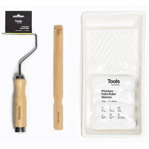 Hemway Bamboo Premium Paint Roller Decorating Tools Kit Set 4 inch