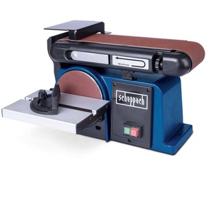 Scheppach BTS800 belt and disc sander, 370W induction motor, 150mm disc, 100x280mm belt