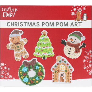 Christmas Pom Pom Art Kit