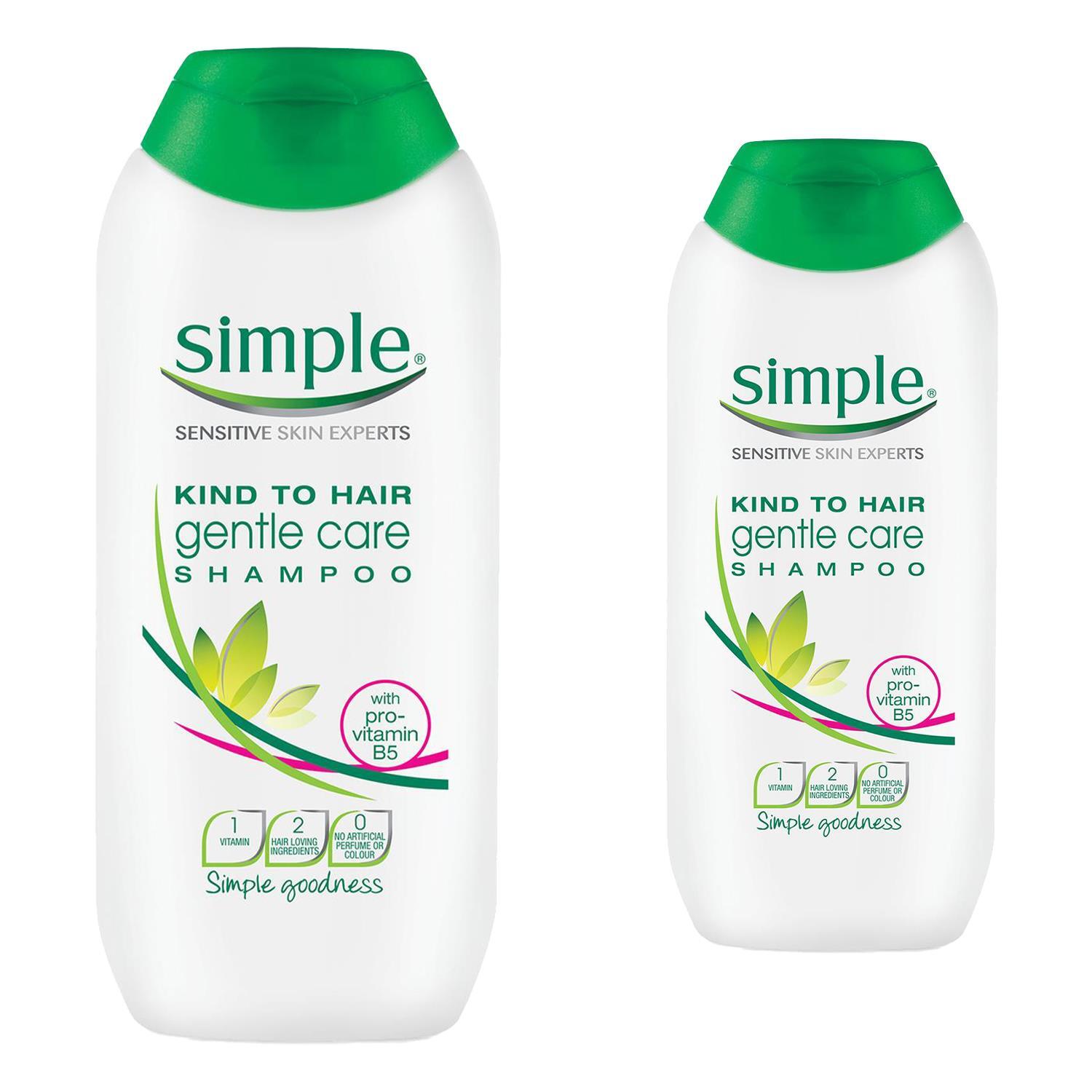 Simple White Kind To Hair Gentle Care Shampoo Twin Pack In 200Ml - Image 2