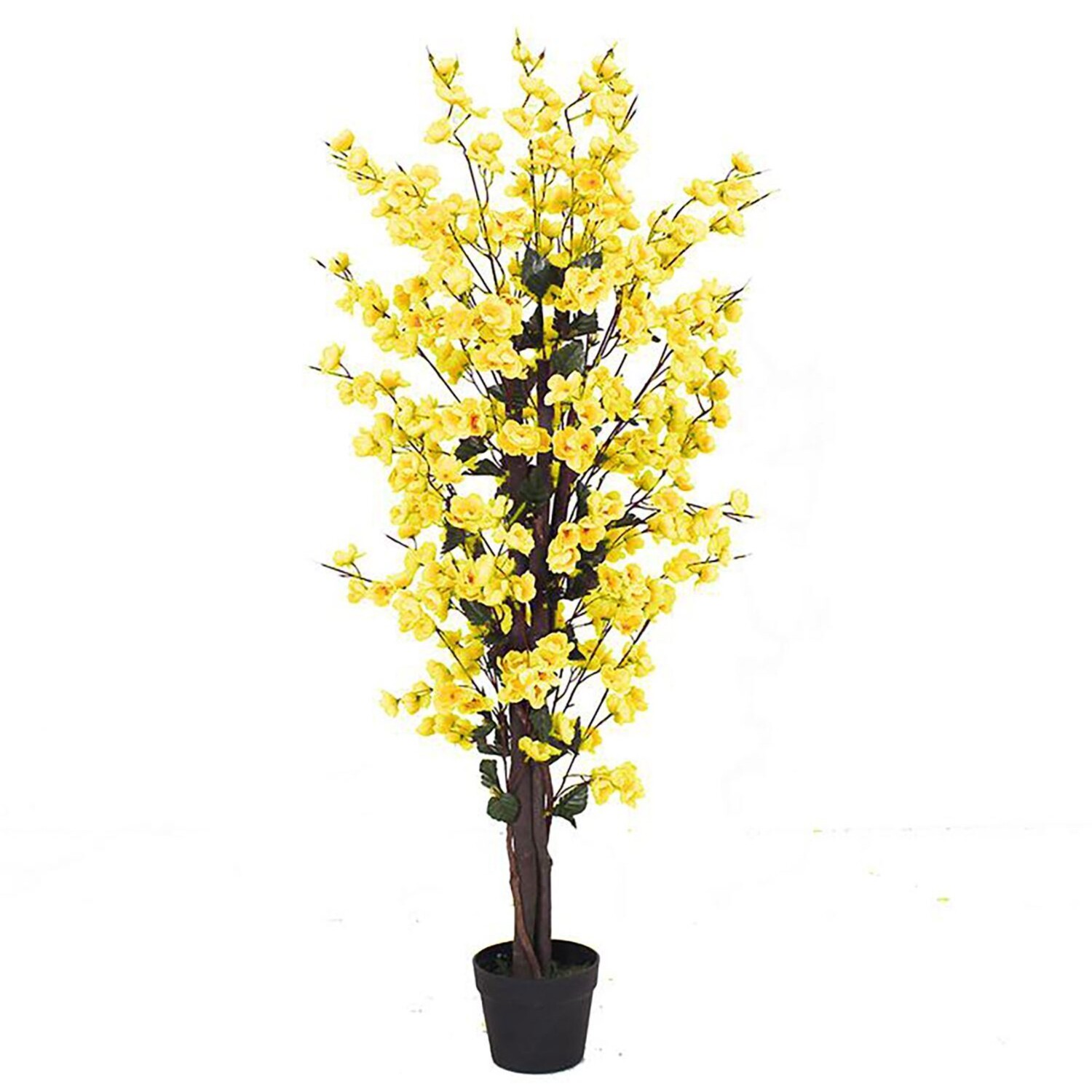 120cm Artificial Yellow Blossom Tree - Yellow