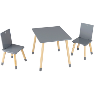 Kids Wooden Activity Table Set with Pine Wood Legs