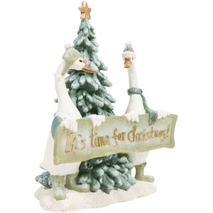 Light Up Christmas Geese Scene Decoration