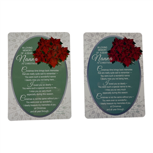 InLovingMemoryofaDearNannaChristmasGravesideKeepsakeCard