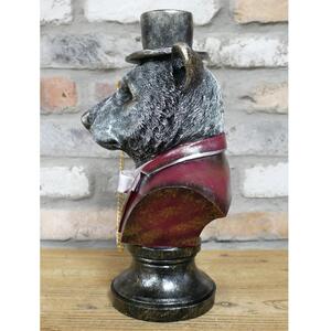 Bear Bust Gentleman Ornament