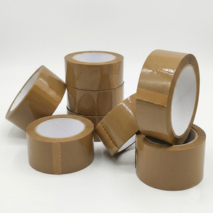 4 Rolls Brown Low Noise Packaging Tape 50mm x 66m Strong Quiet Parcel Packing Tape