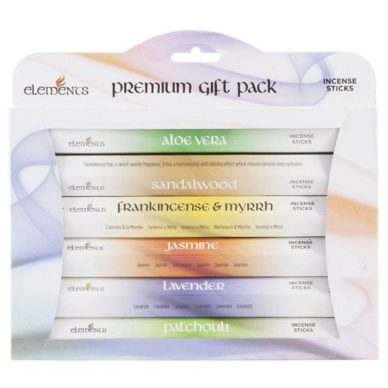 Something Different Elements Incense Stick Premium Gift Pack (Pack Of 6) - Multicolour