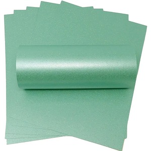 10 Sheets of A4 Sea Blue Iridescent Sparkle Paper