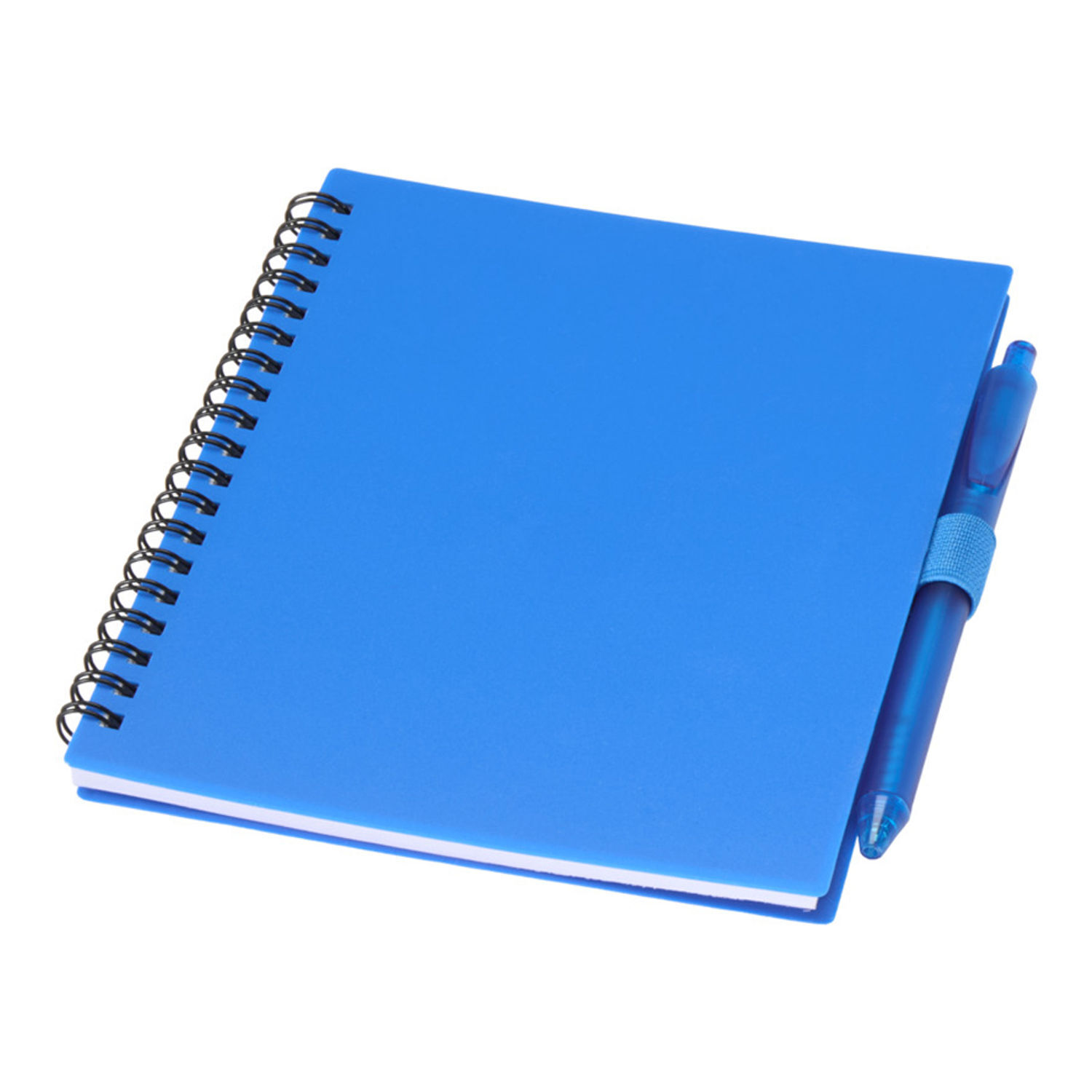 Floso Niove Soft Cover Recycled Plastic Notebook & Pen Set - Blue
