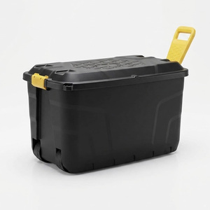 2 x 110 Litre Heavy-Duty Wheeled Storage Box with Lid for Indoor & Outdoor