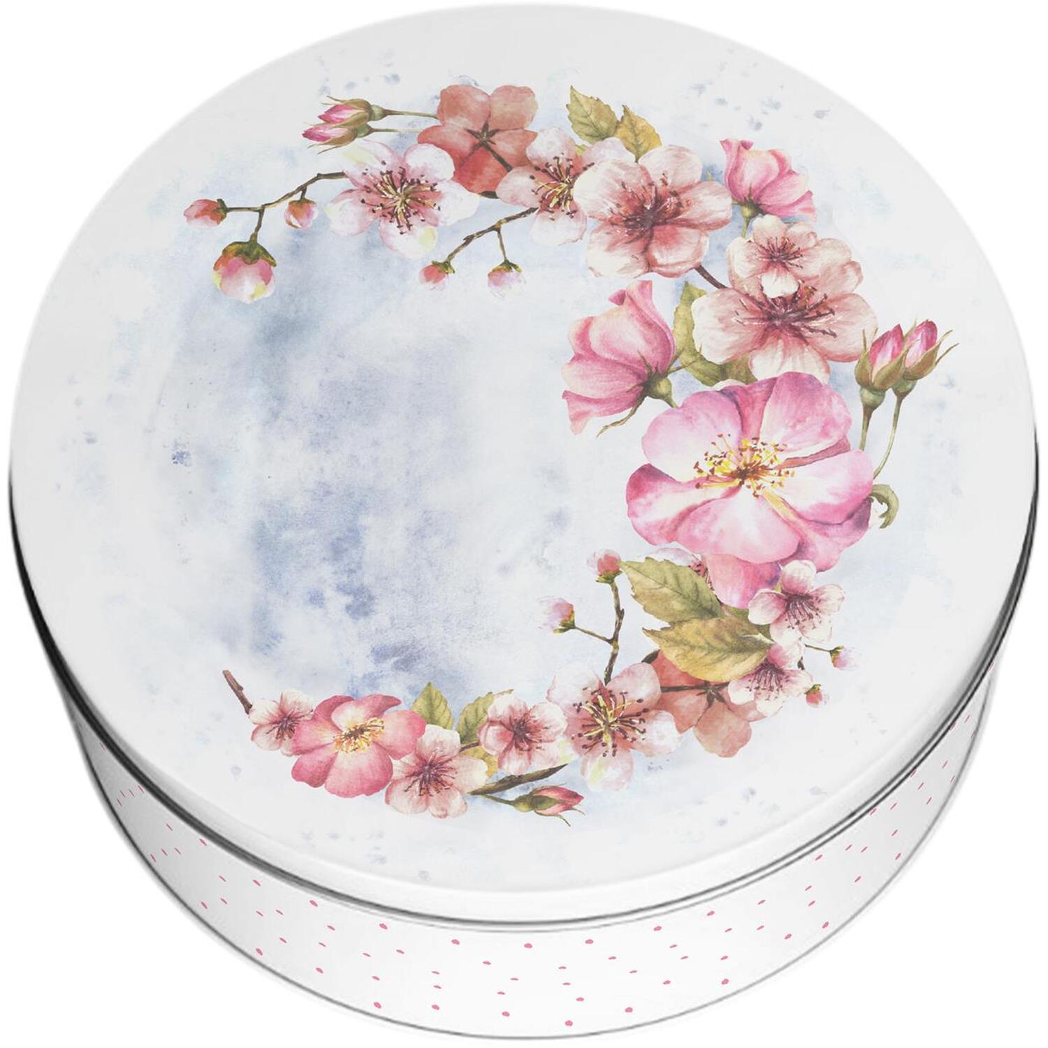 Image of Pink Blossoms Small Cake Tin -&hellip;