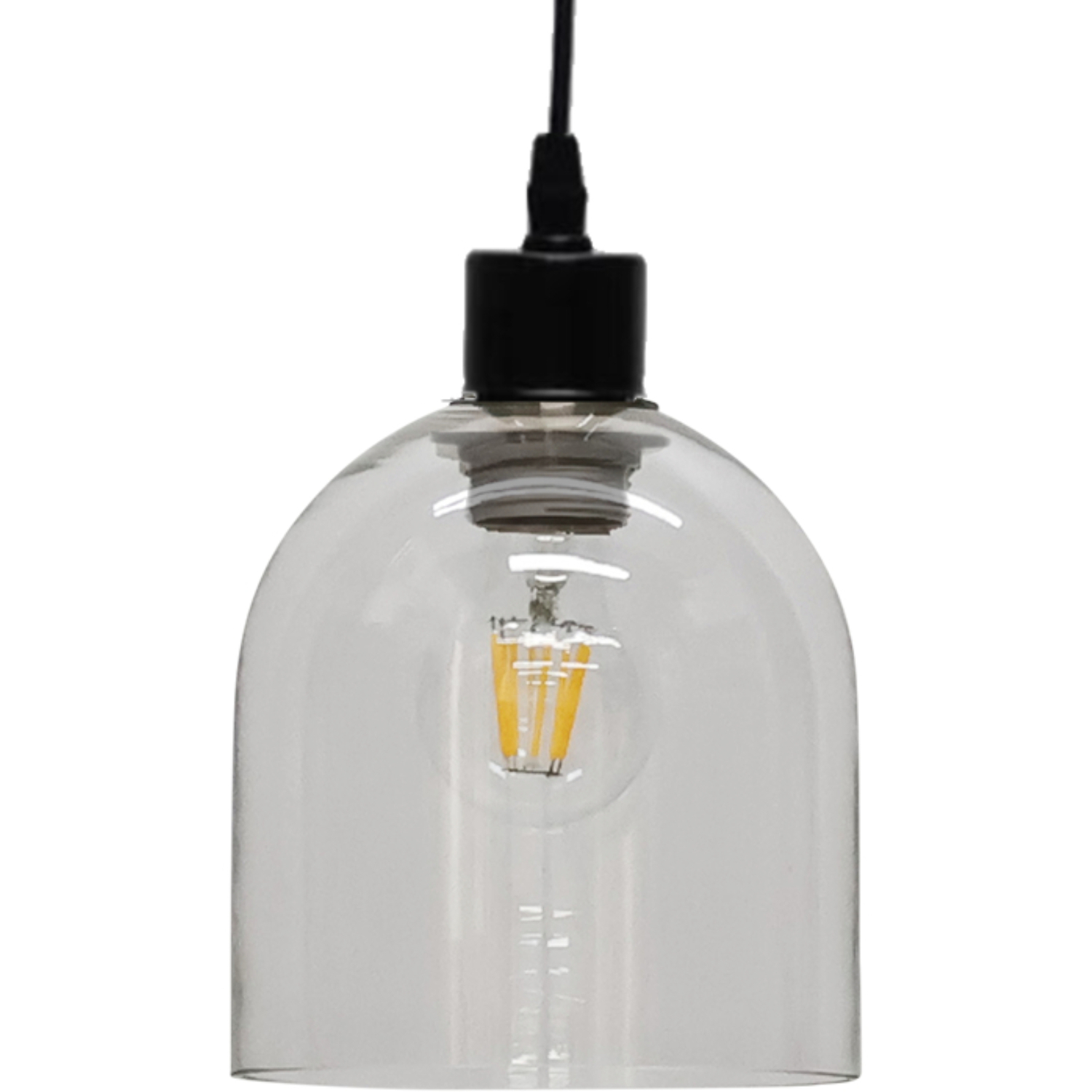 First Choice Lighting Belten Easy Fit Glass Pendant Shade - Clear