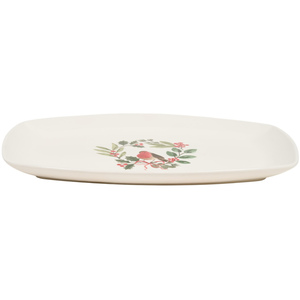 Festive Robin Large Serving Platter