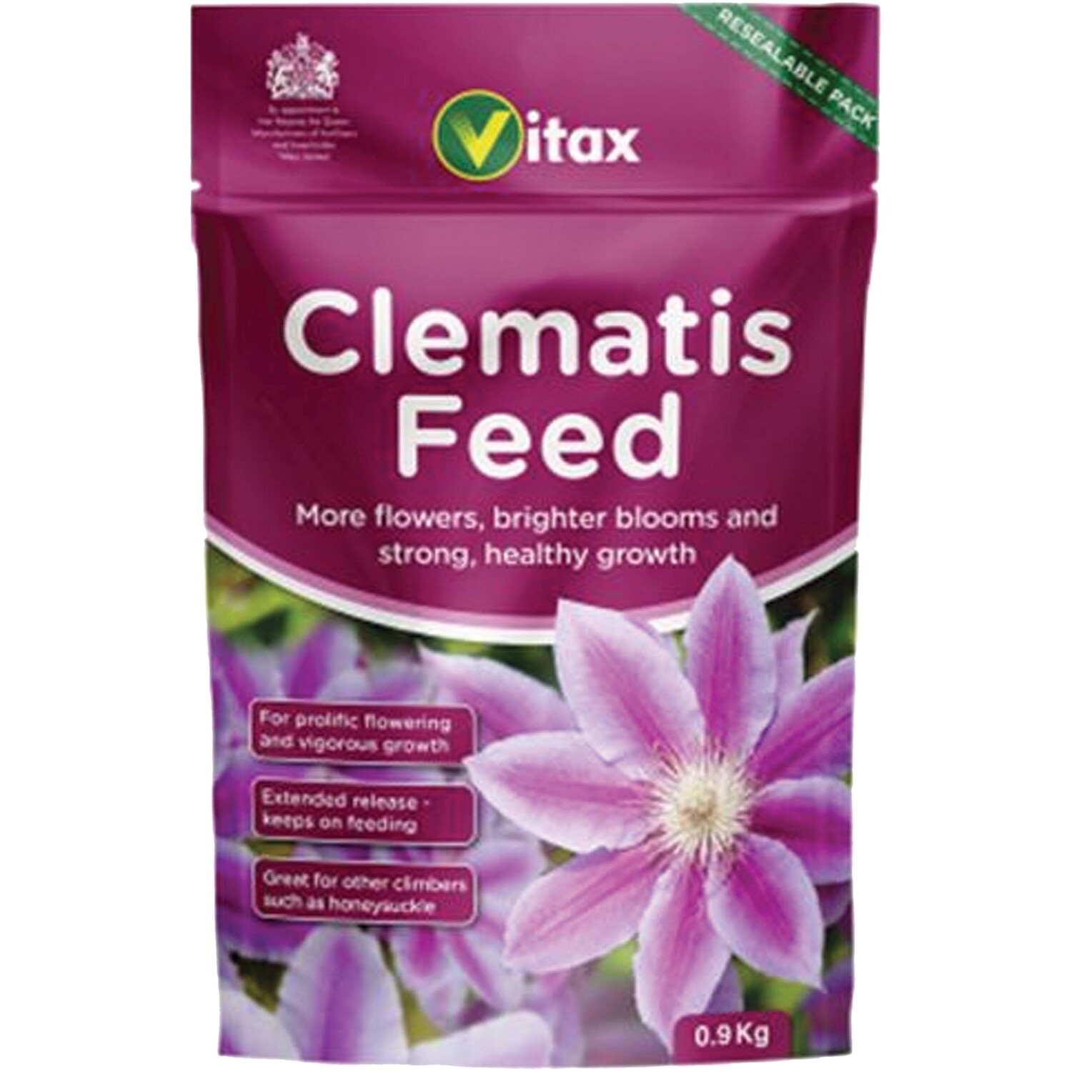 Vitax Clematis Feed Organic Fertiliser - 900G