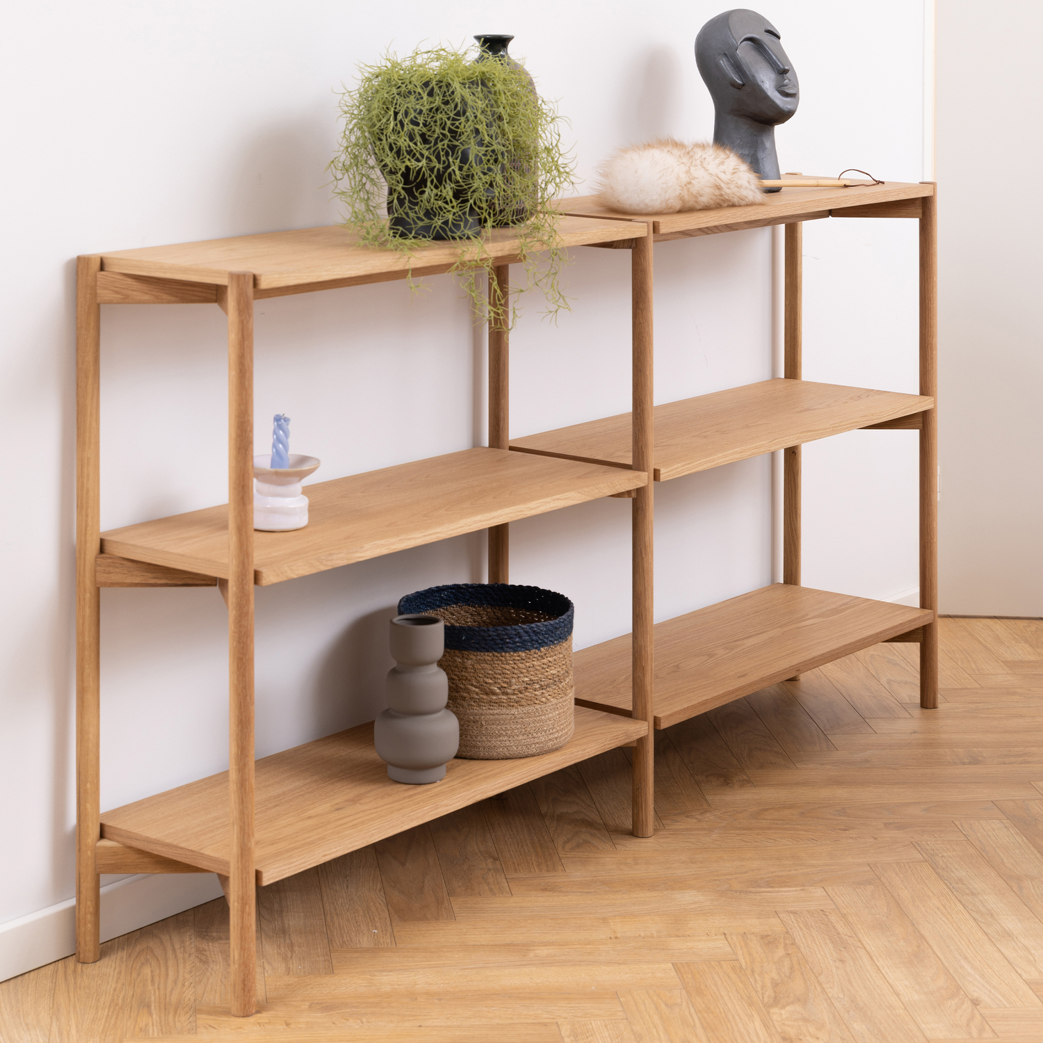 Furniture To Go Braidwood Bookcase With 4 Shelves In Oak - Oak