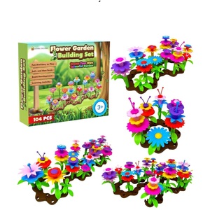 Flower Build A Garden Toy Building Blocks Set - 104pc