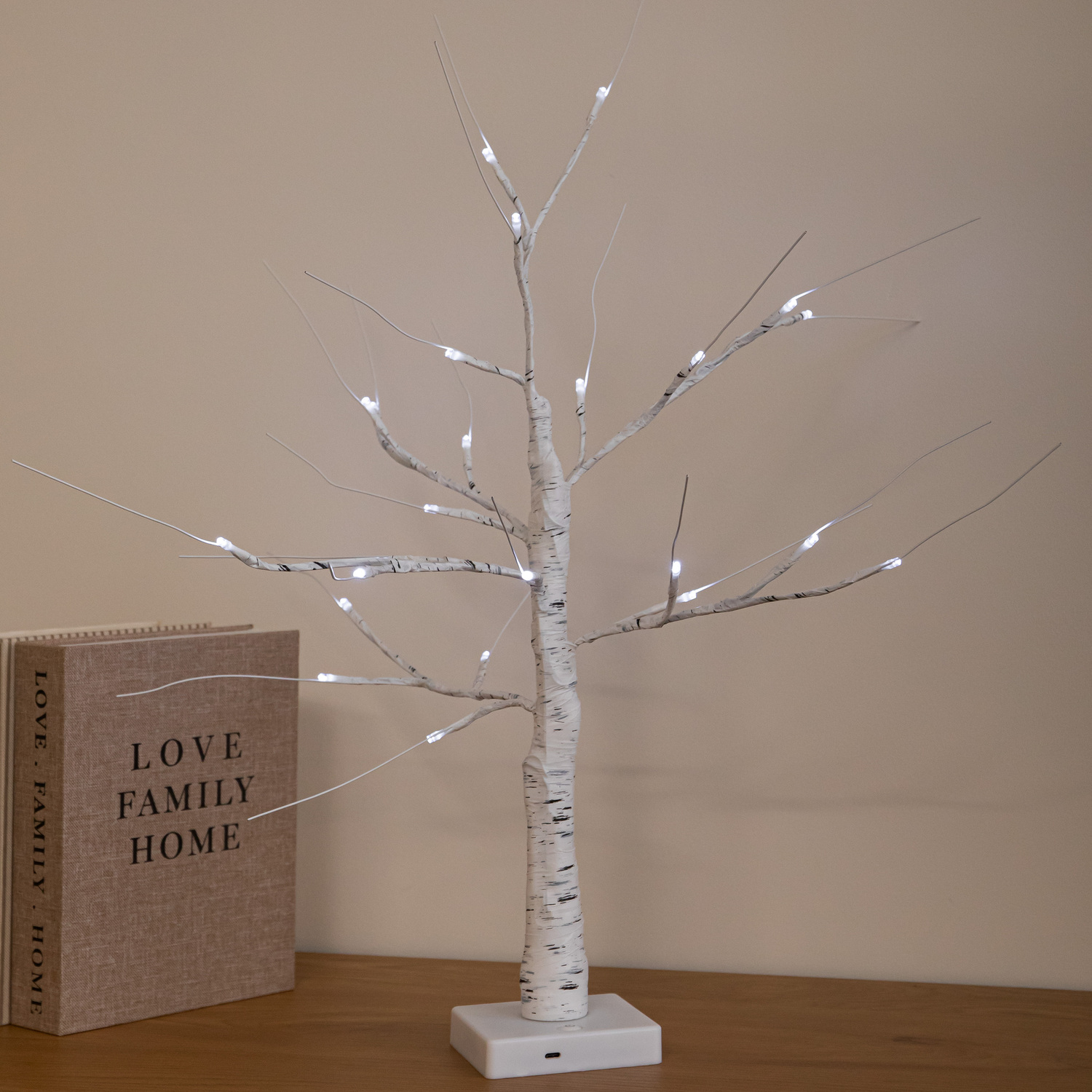 Premier 60Cm Light Up Christmas Tree With 24 White Leds - Image 3