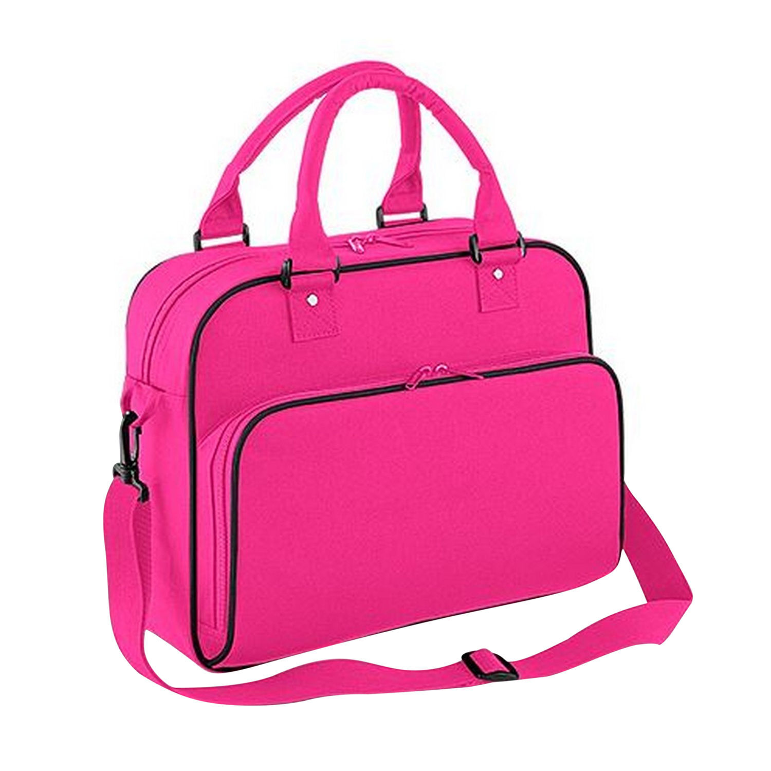 Bagbase Compact Junior Dance Messenger Bag (15 Litres) E - Fuchsia/Black