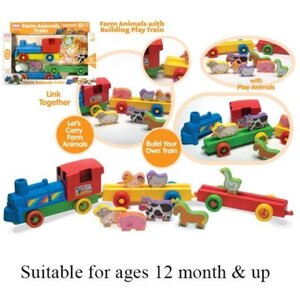 Farm Train Set 55210 by AtoZ Toys