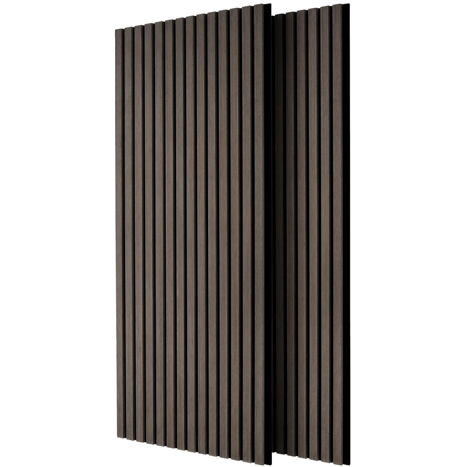 Harbour Housewares Grey/Black Wooden Acoustic Wall Panels - 120 X 60Cm - Pack Of 2 - Image 2