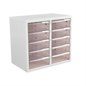 10 A4 Drawer Cabinet - White