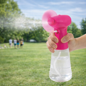 Handheld Water Mist Cooling Spray Fan Portable Pocket Fan