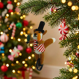 Wool Circus Fox Hanging Decoration