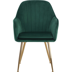 Green Set of 2 Velvet Dining Armchairs shot 21678044