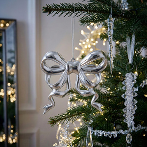 Shiny Hanging Bow Decoration