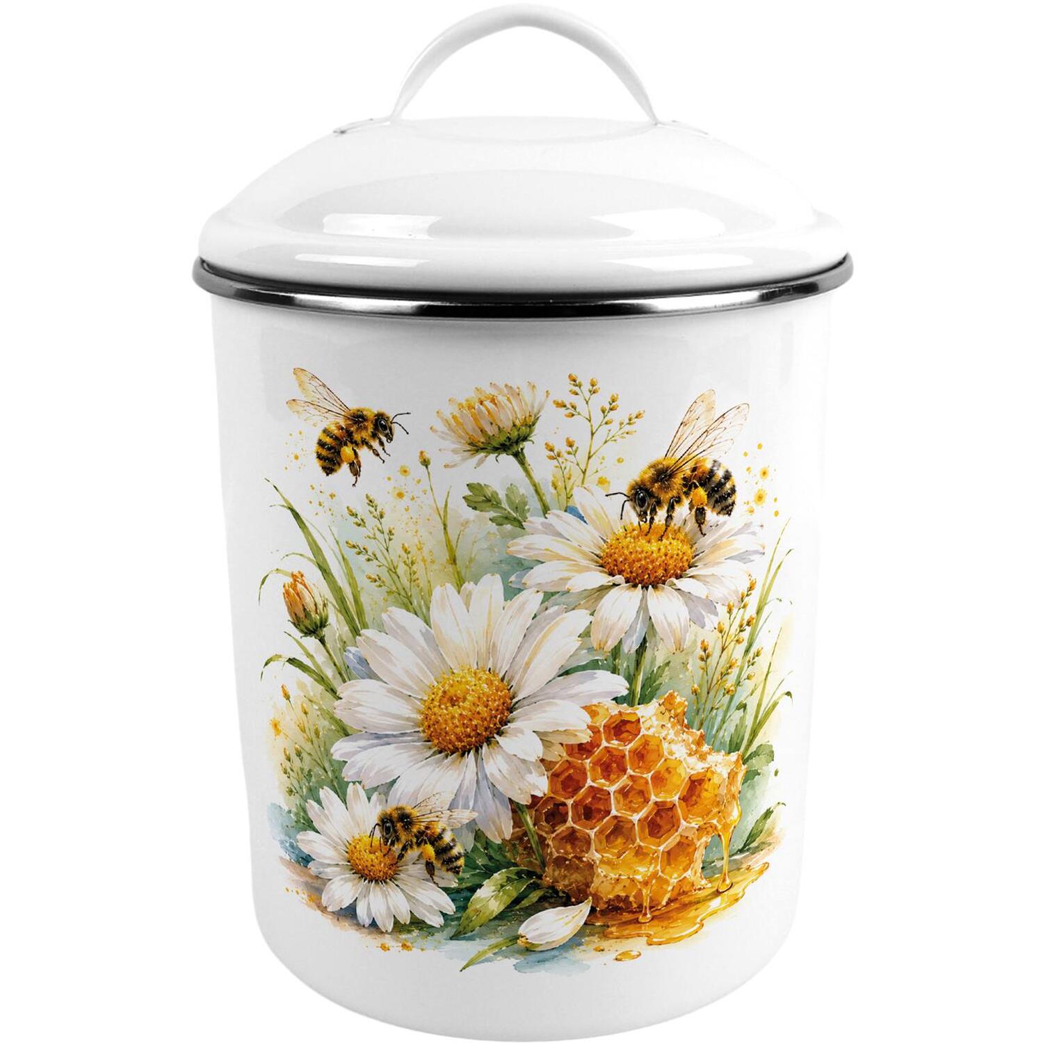 B&Q - Daisy Bees Large Kitchen Storage Tin - Image 2