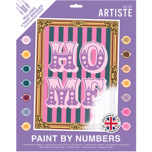 DOCRAFTS ARTISTE Large Paint by Numbers, Circus Vibes, 39.5 x 29.5cm Board, Art