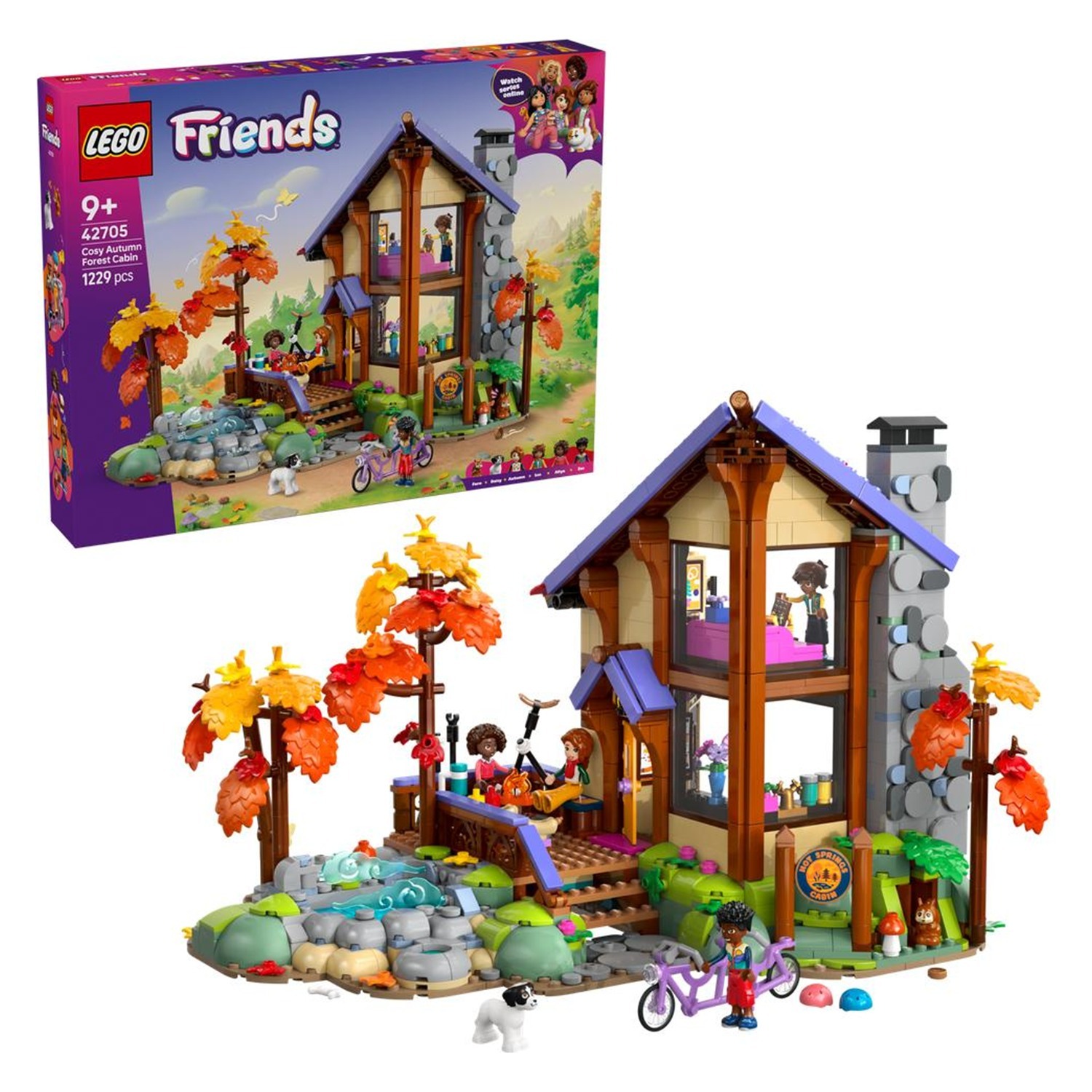 Lego Friends Cosy Autumn Forest Cabin Toy Set 42705 - Image 9