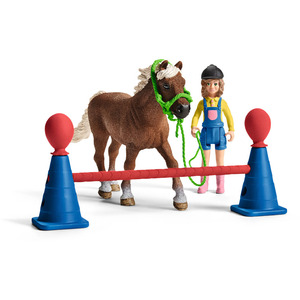 SCHLEICH Farm World Pony Agility Training Toy Playset