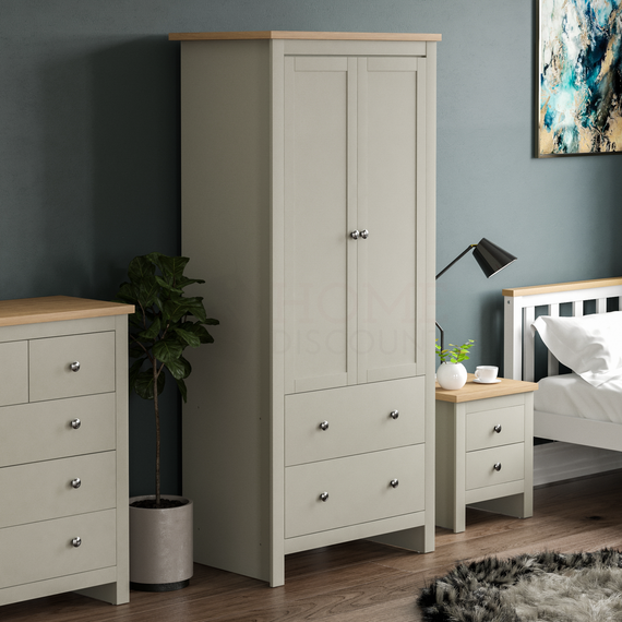 Arlington 2 Door 2 Drawer Wardrobe
