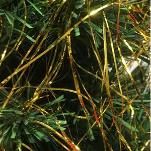 4 Gold Lametta Foil Tinsel Garland