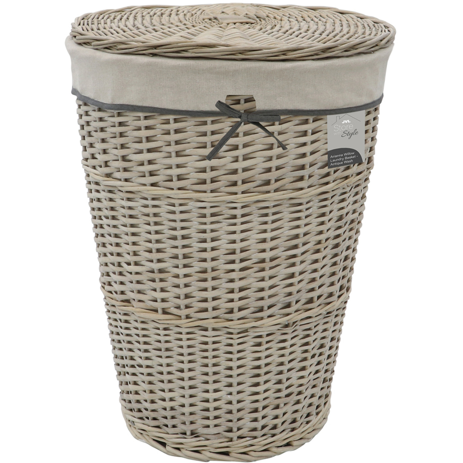 Image of Arianna Round Tapered Willow Basket -&hellip;