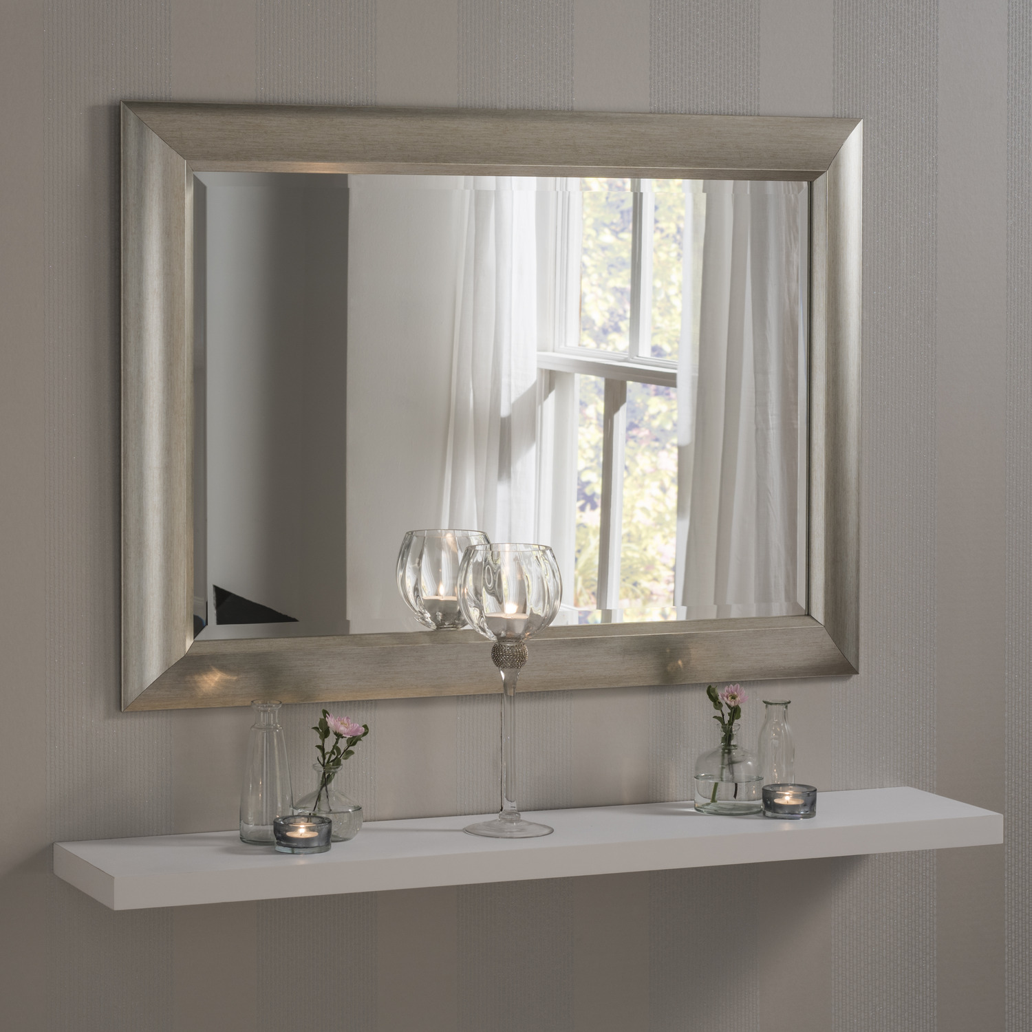 Classic Silver Mirror 79x64cm - Silver thumbnail