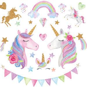 Colourful Unicorn Wall Stickers