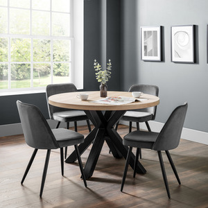 Berwick Round Table and 4 Burgess Chairs Set