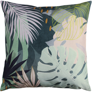 Abstract Palm Leaves Outdoor Cushion