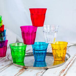 250ml Coloured Plastic Tumblers 12pc Set