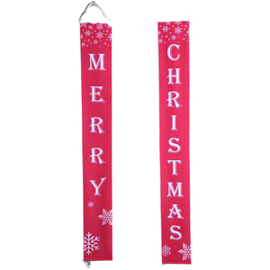 Merry Christmas Greeting Fabric Banners Decoration