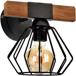 Milagro Wall Lamp Ulf Black Wood