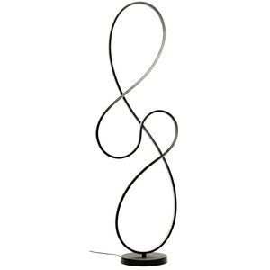 Infinity Black Swirl LED Floor Lamp 3000K